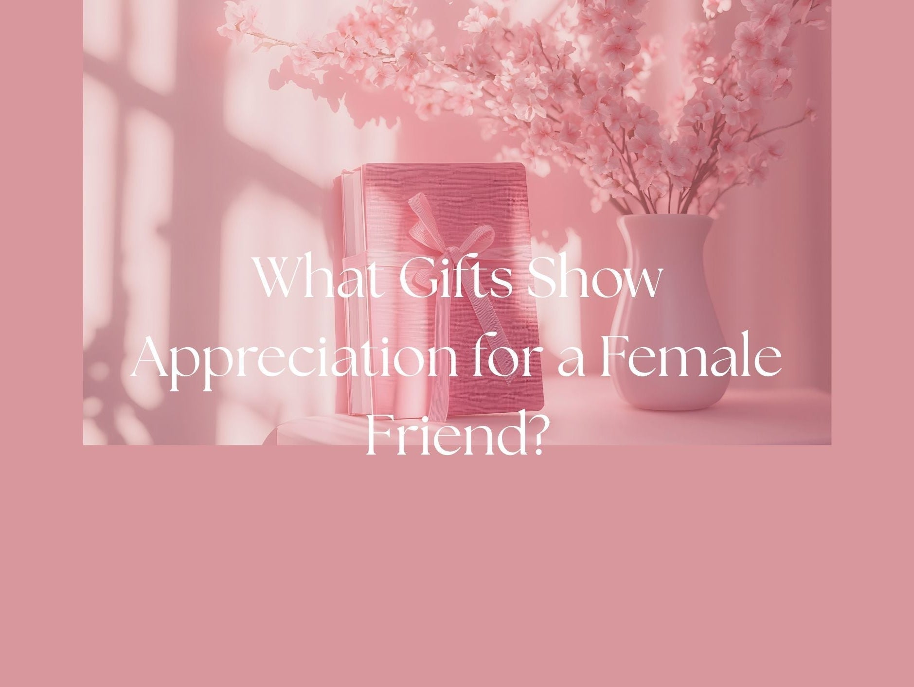 Blog - What Gifts Show Appreciation for a Female Friend?