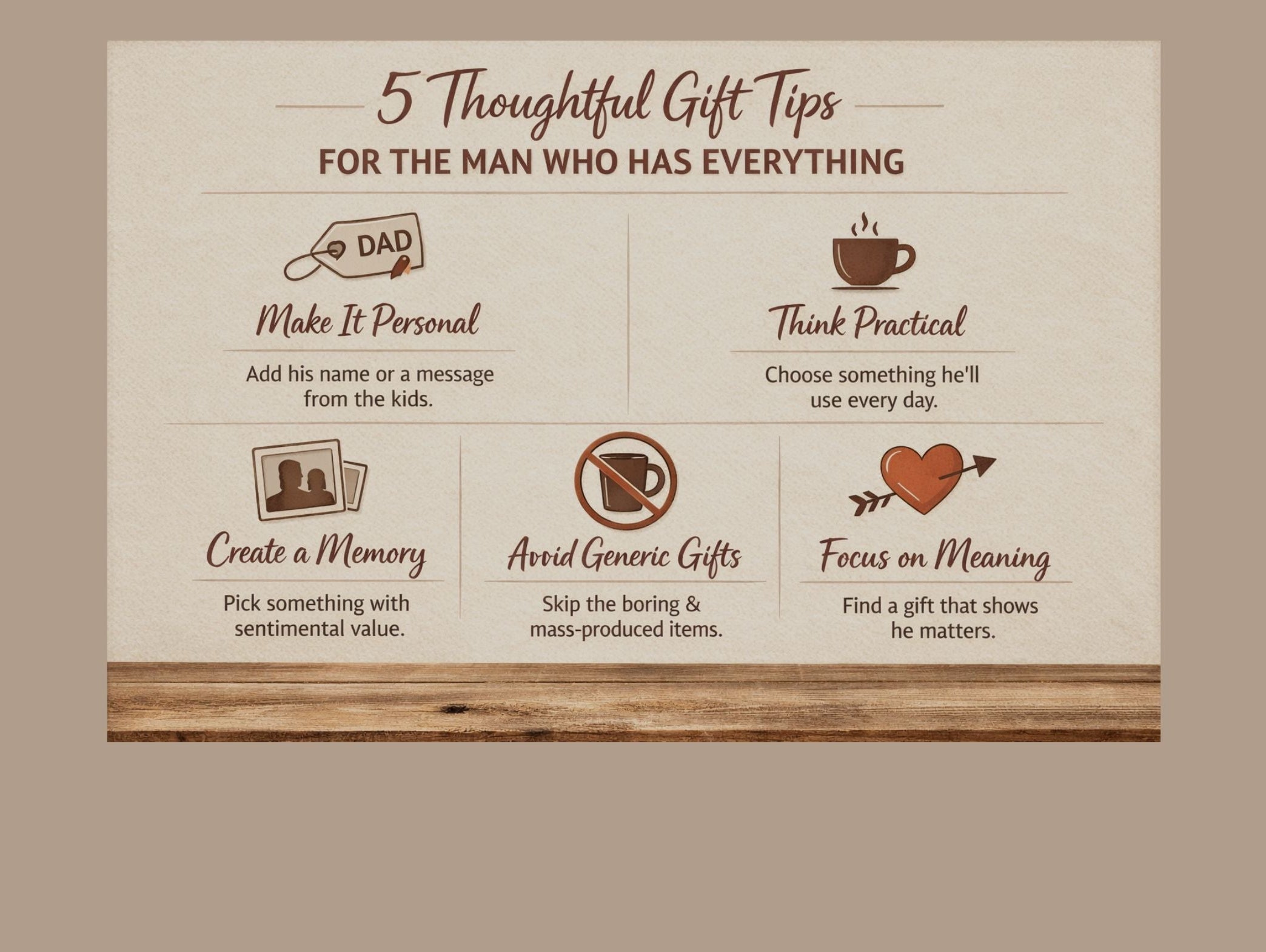 What Is a Thoughtful Gift for a Man Who Has Everything?