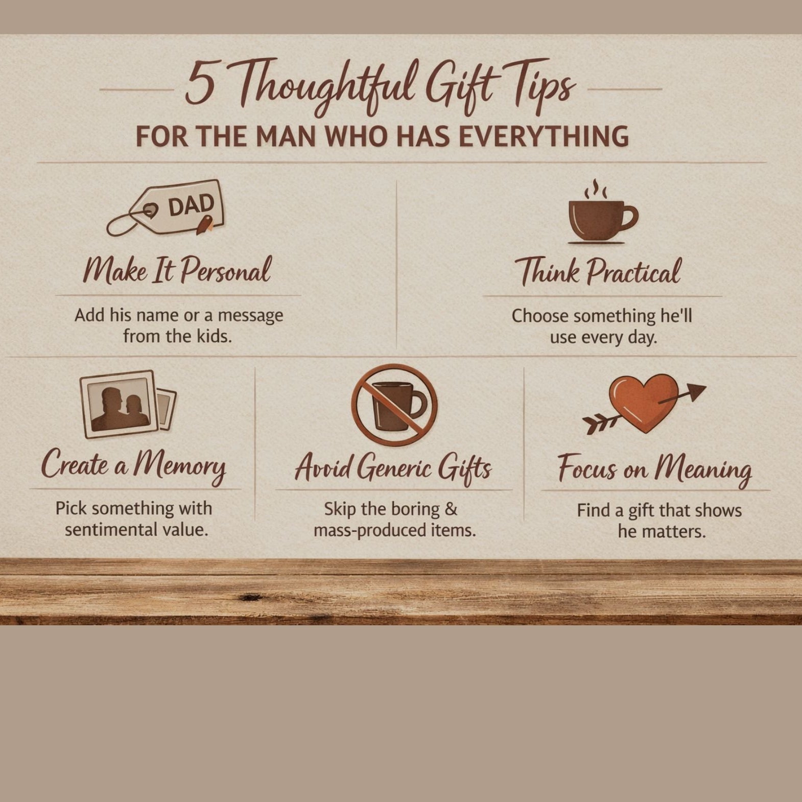 What Is a Thoughtful Gift for a Man Who Has Everything?