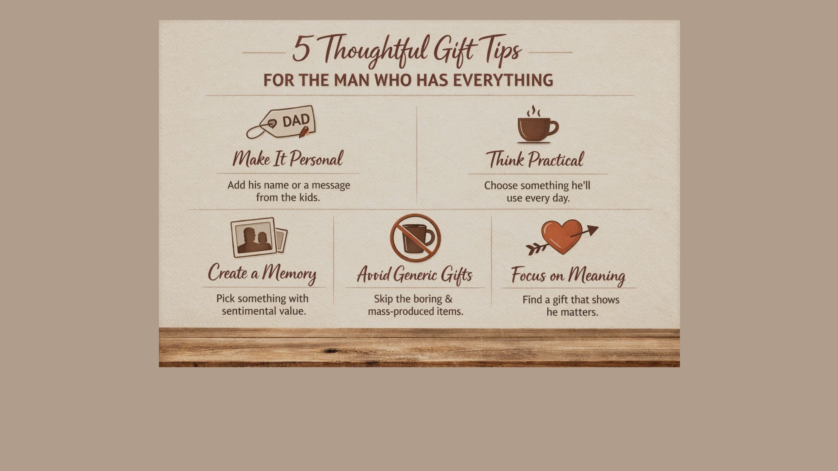 What Is a Thoughtful Gift for a Man Who Has Everything?