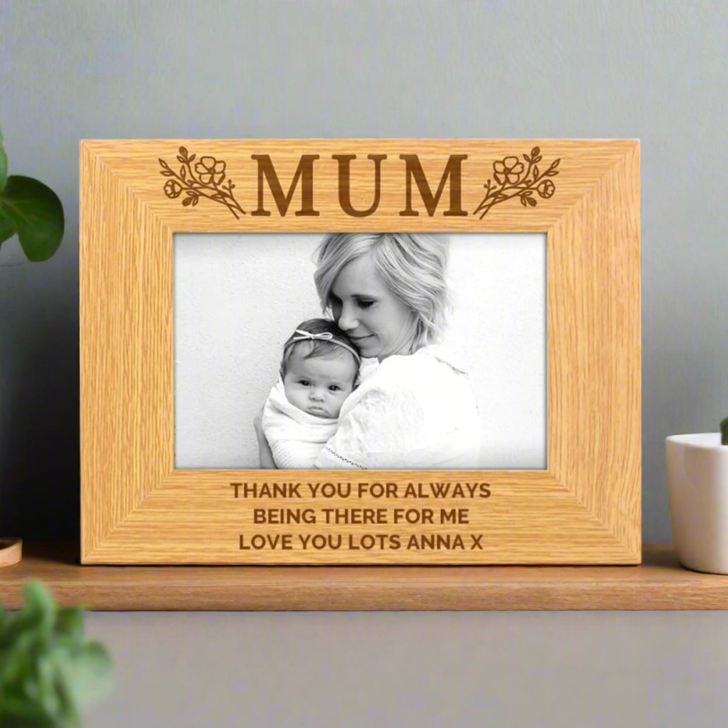 MUM PERSONALISED PHOTO FRAME - personalised gifts for mum collection image