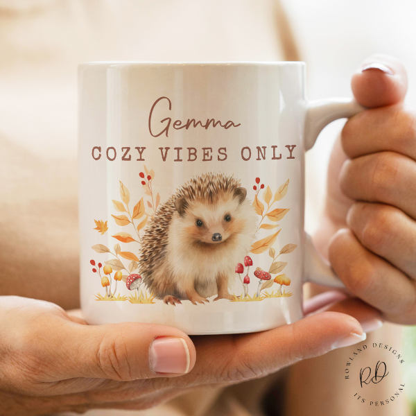 personalised mugs - hedgehog mug