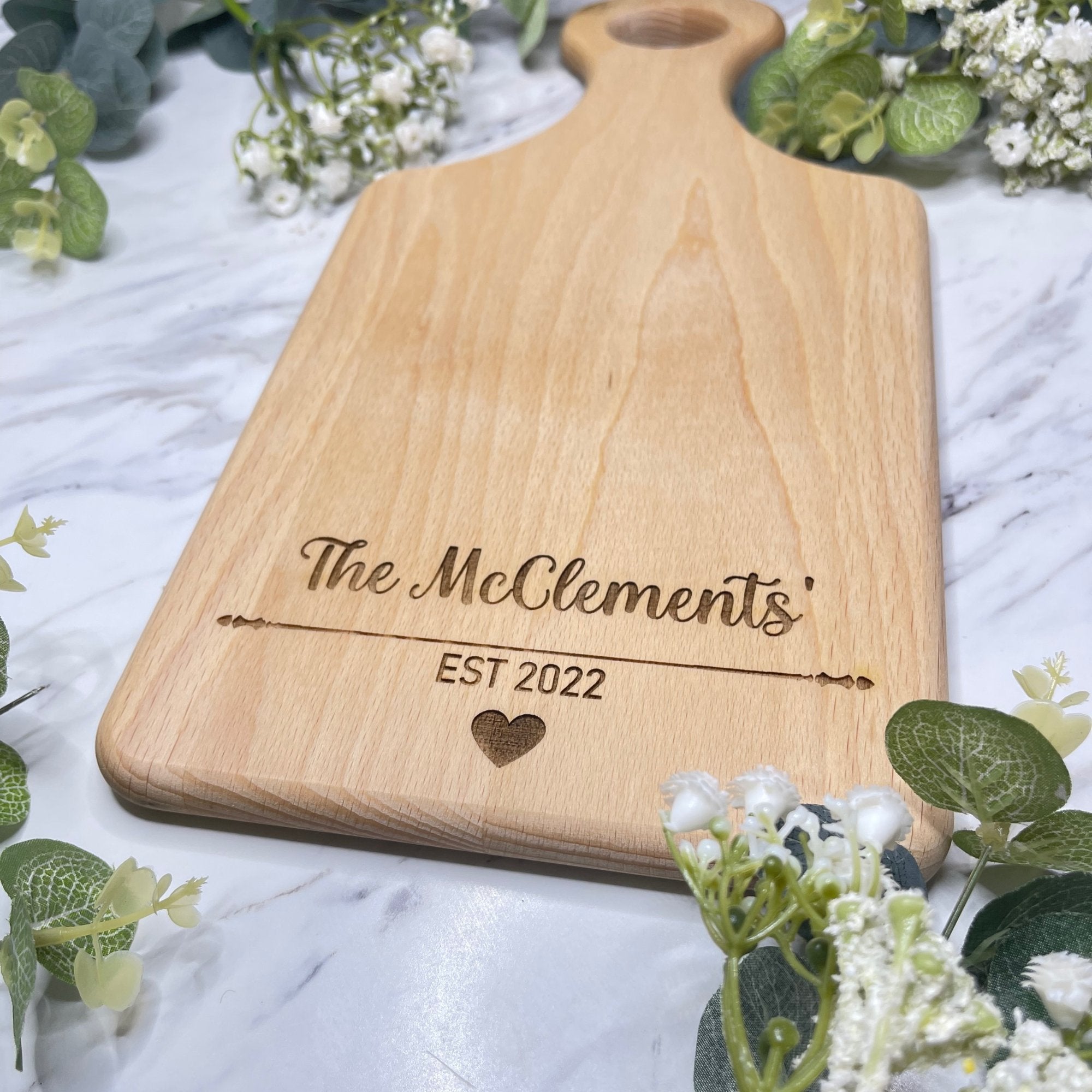 Personalised chopping board - Anniversary Gifts collection