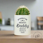 Ceramic pot gift for Father’s Day with custom message