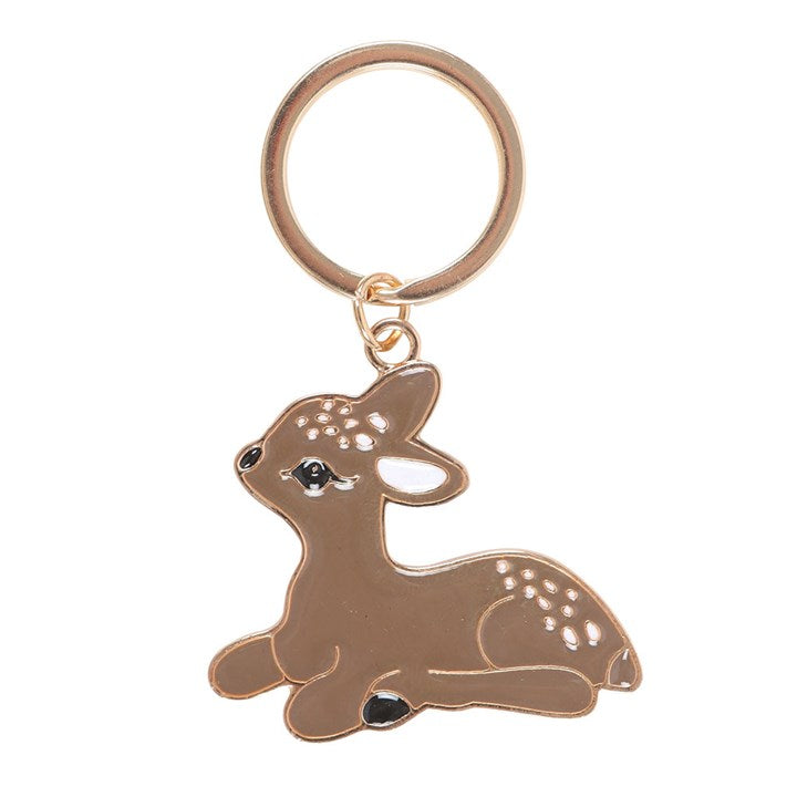 Lightweight fawn keyring gift idea