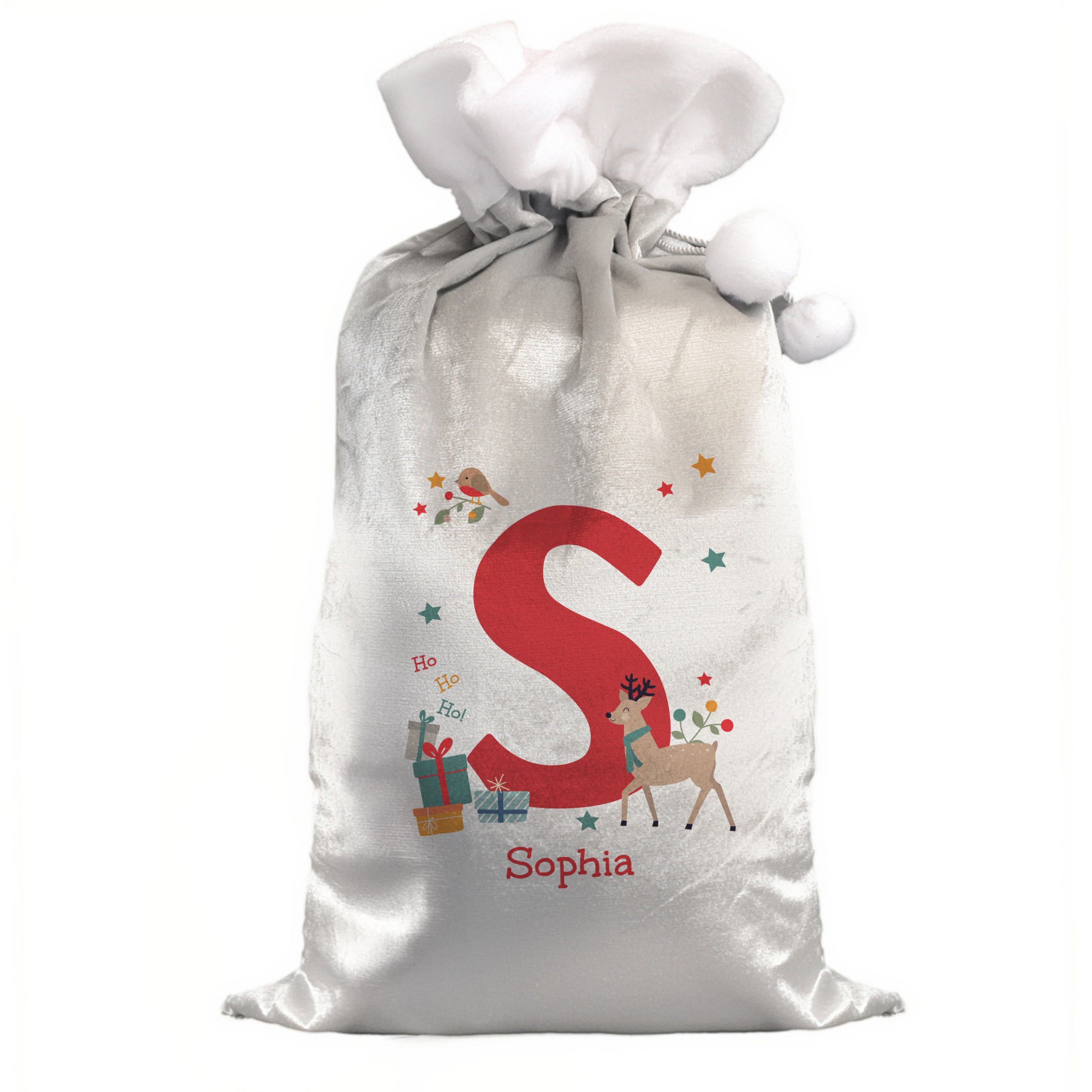Personalised Christmas Sack, perfect for displaying presents under the tree.