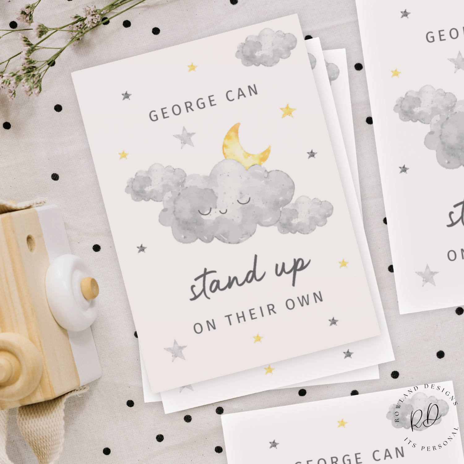 Cards to document baby’s first-year milestones