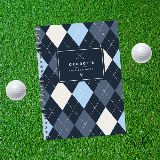 Personalised A5 Golf Log Book with custom name on cover