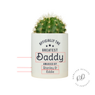 Personalised ceramic pot gift for dad or stepdad