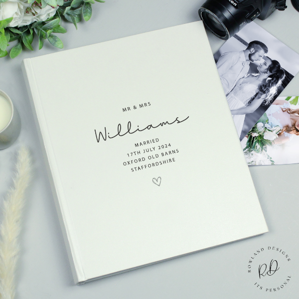Personalised Traditional Wedding Photo Album.