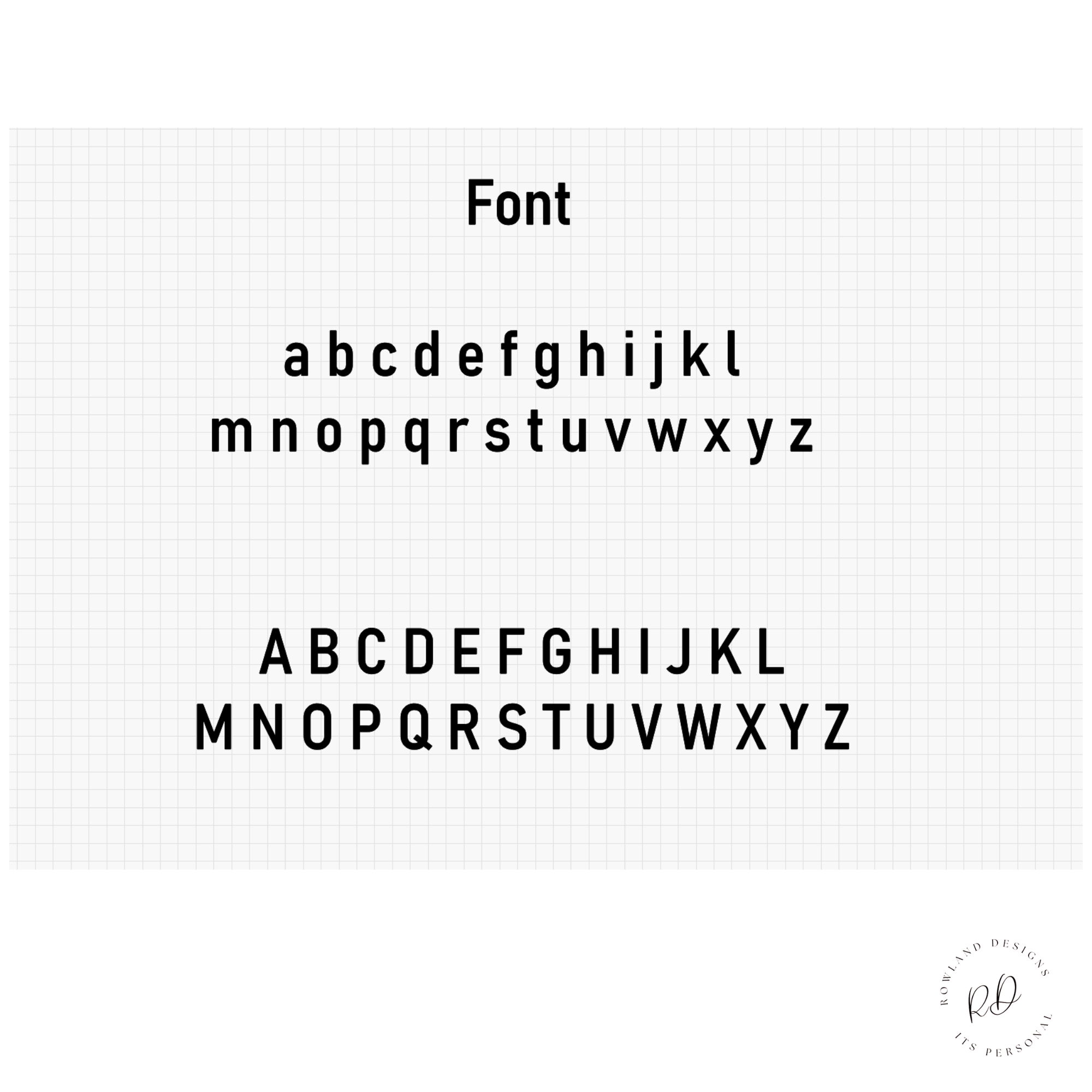 This is the font, its a easy to read standard font.