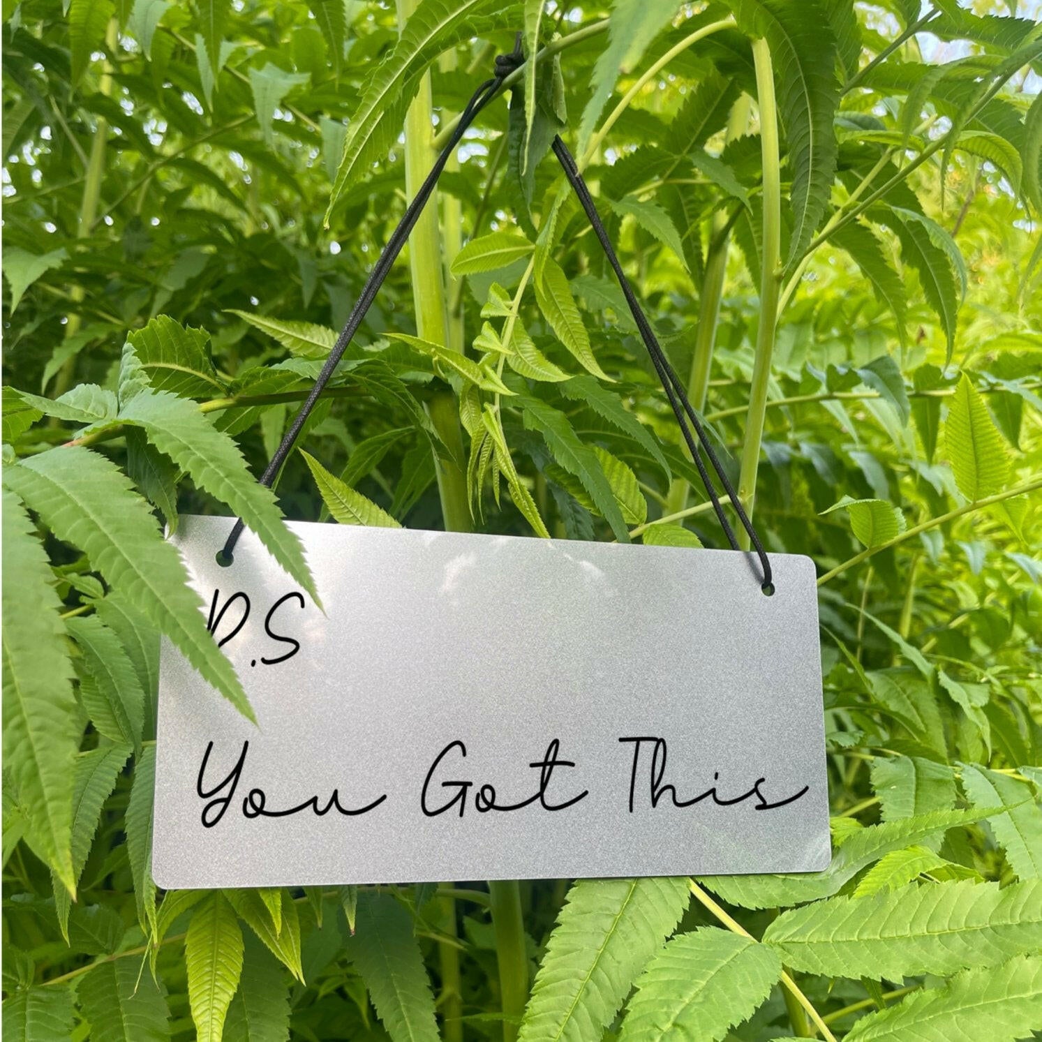 Image displaying the dimensions of the sign (220x110mm), perfectly sized for any space.