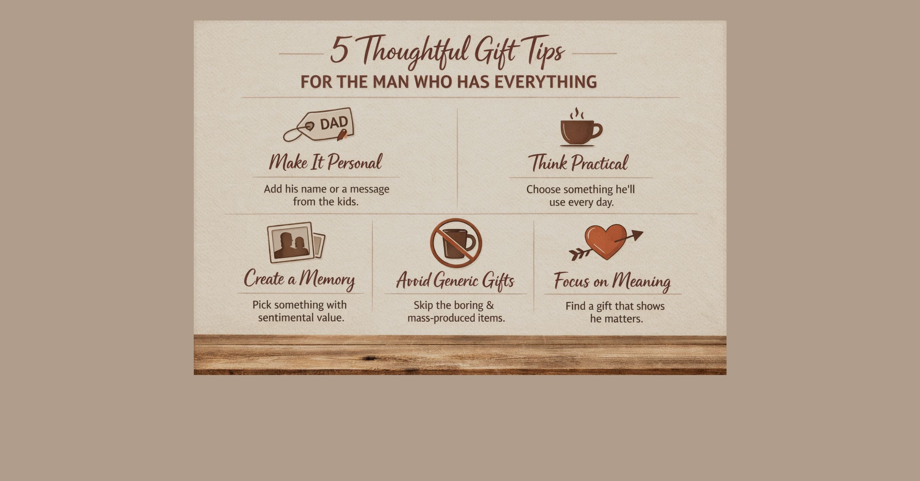 What Is a Thoughtful Gift for a Man Who Has Everything?