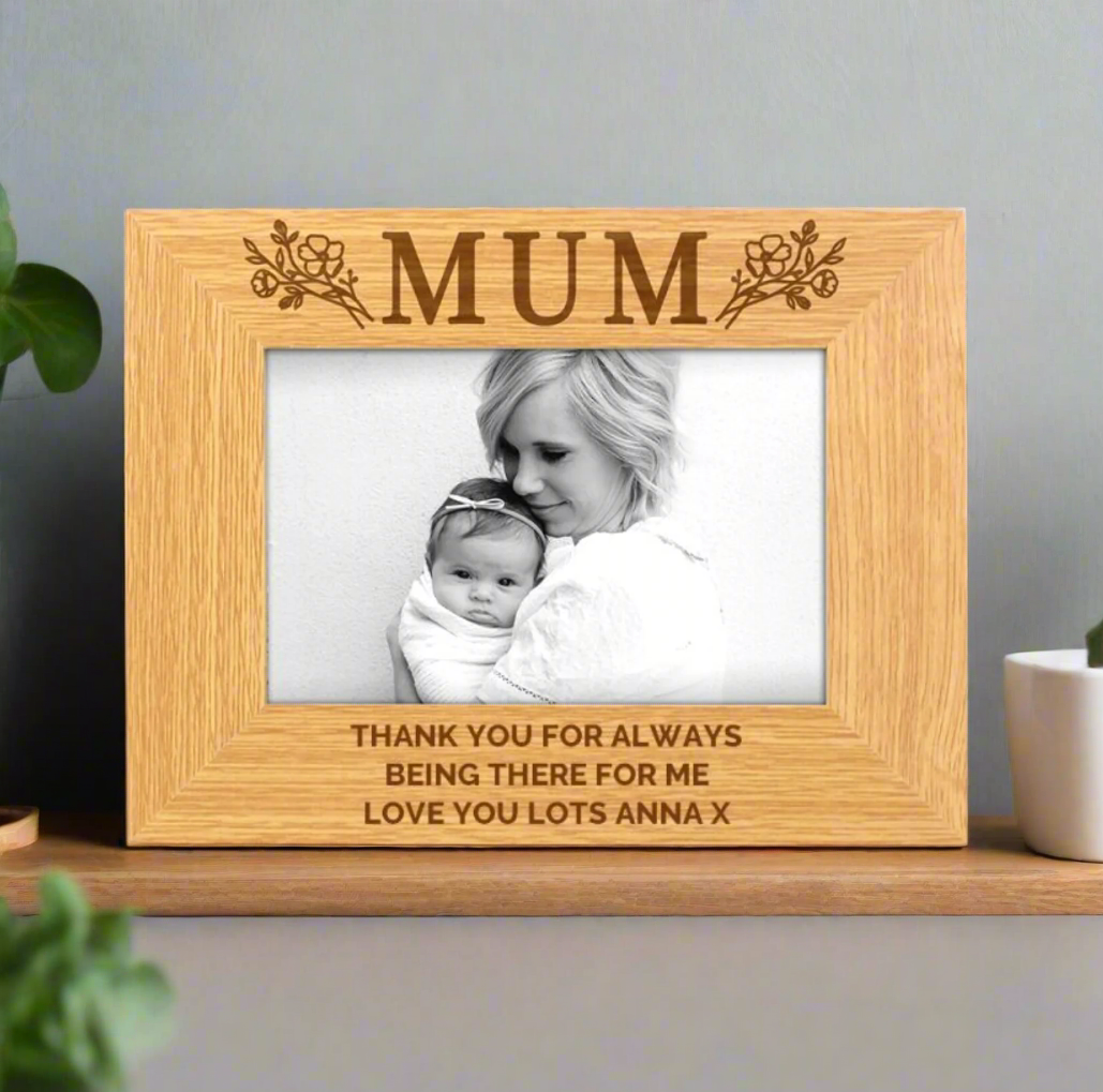 MUM PERSONALISED PHOTO FRAME - personalised gifts for mum collection image