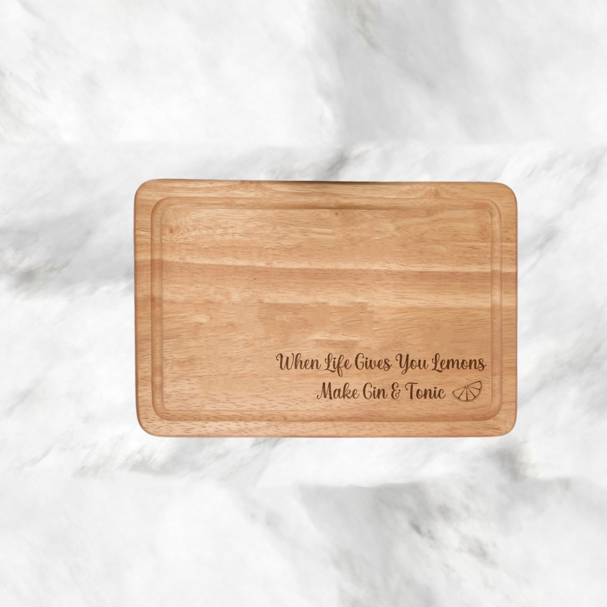When life gives you lemons chopping board 