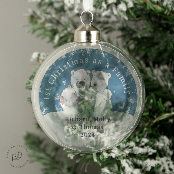 1st Christmas as a family bauble 