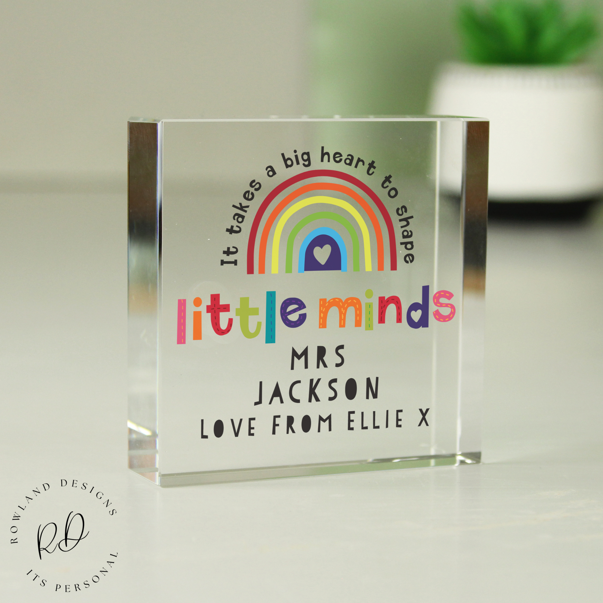 Teacher gift collection image - Little minds plaque 