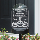 Personalised Halloween solar light with pumpkins

