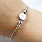 Personalised First Communion Charm Bracelet with Silver Cross