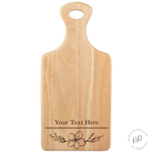 Personalised Flower Engraved Serving Board with a stunning floral design on premium wood, perfect for special occasions and personalized gifting.
