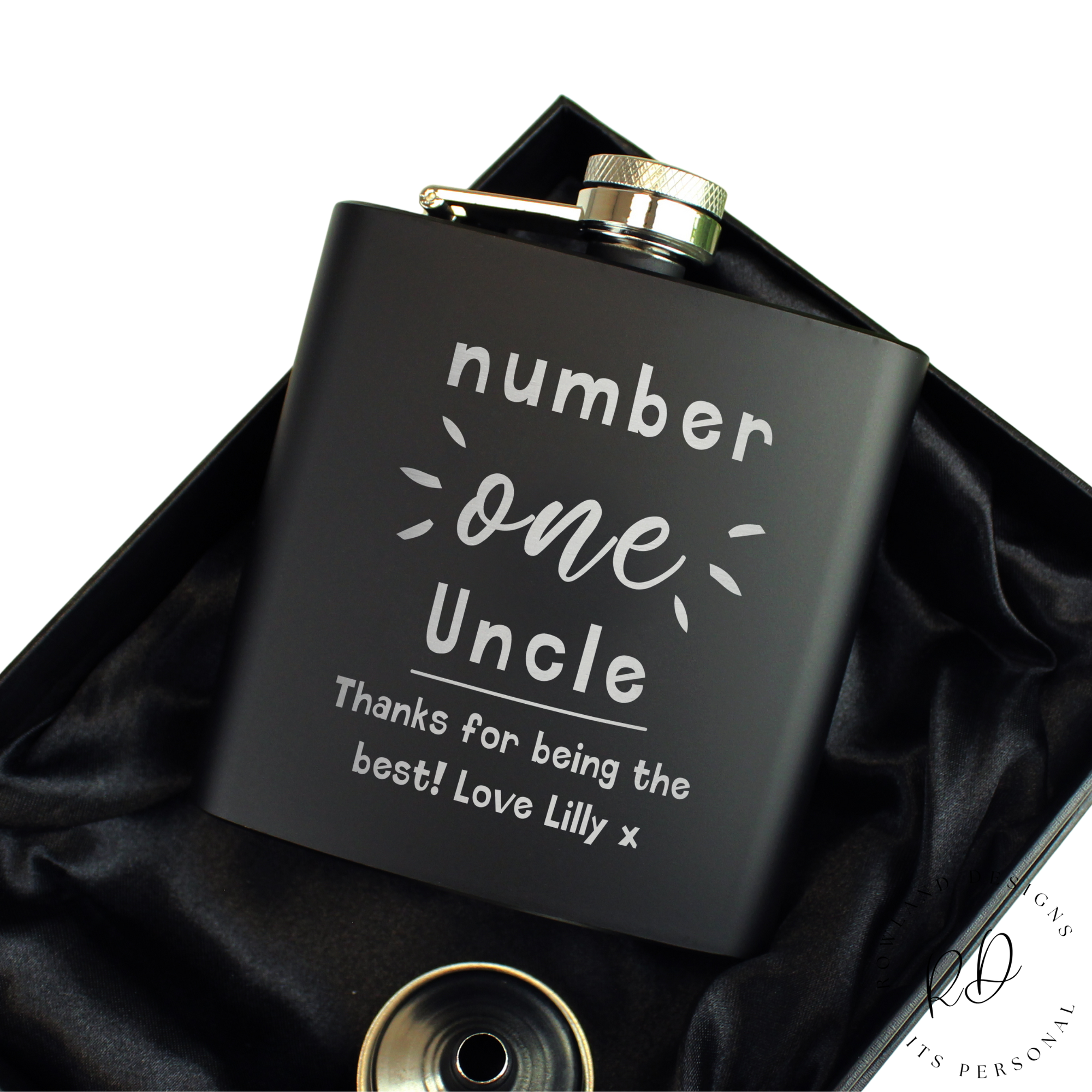 Premium Custom Hip Flask in Gift Box

