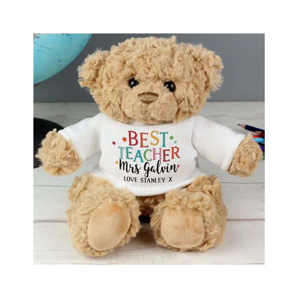 Personalised custom best teacher teddy bear 