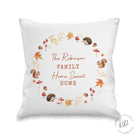 Personalised Autumn Cushion – Wreath Design.