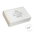 Elegant wooden jewellery box for christening gifts