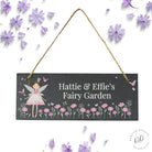 Personalised fairy princess slate garden hanging sign