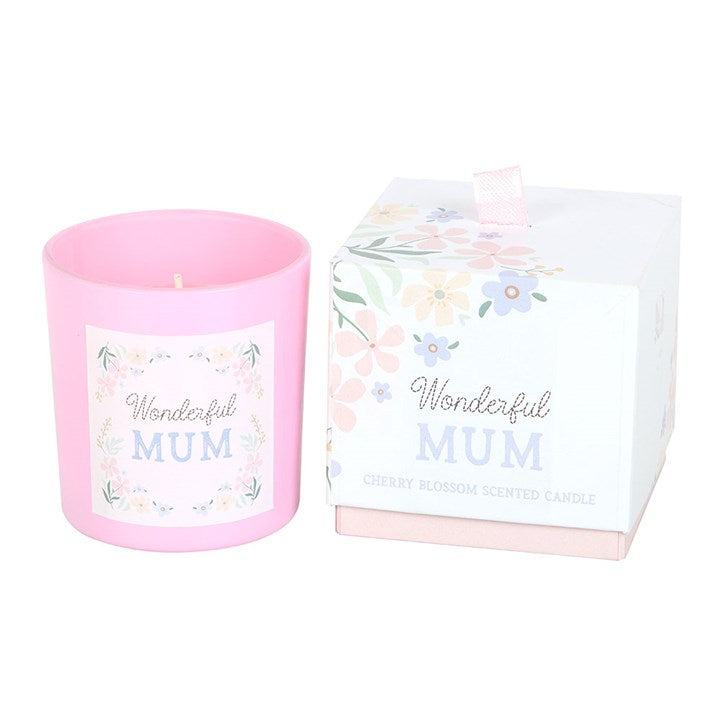 Floral Design Cherry Blossom Scented Candle for Mum