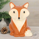 Fox-shaped ceramic oil burner