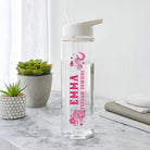 Personalised Cowgirl Design Water Bottle Pink 750ml Flip Spout Carry Loop