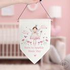 Fairy princess personalised wall hanging decoration for kids