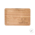 Personalised knife and fork chopping board -white background