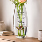 Personalised Robins Appear bullet vase memorial keepsake with custom text