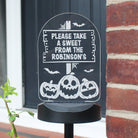 Pumpkin patch LED sign with custom message

