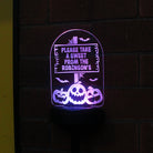 Halloween garden light with solar panel

