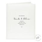 Wedding keepsake photo album with satin finish

