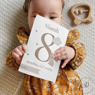 Personalised woodland animal baby milestone cards

