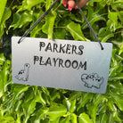 Personalised Dinosaur Name Plaque, perfect for a nursery or bedroom.