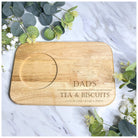 Personalised Father's Day tea and biscuit tray handcrafted wooden gift