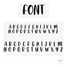 font for balloon baby announcement font 