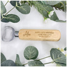 A classic personalised bottle opener, perfect as a wedding keepsake.